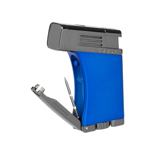 Palio Pro Scorpius Angled Jet Lighter + Punch - Blue