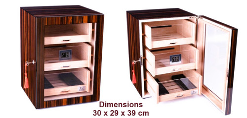 The Regent Cigar Cabinet - Ebony