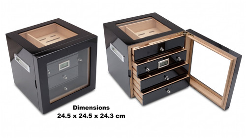The Chancellor Display Cube - Black