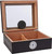 Capri Glasstop Humidor - Black Oak Finish