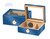 Capri Glass top Humidor -Blue