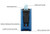 Colibri Stealth Triple Jet Lighter - Blue & Black Colibri Stealth Triple Jet Lighter - Blue & Black