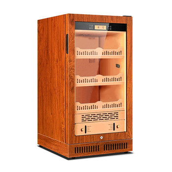 200 Count Electronic Humidor - Oak Brown