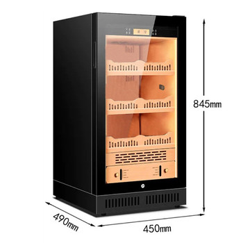 200 Count Electronic Humidor - Midnight Black