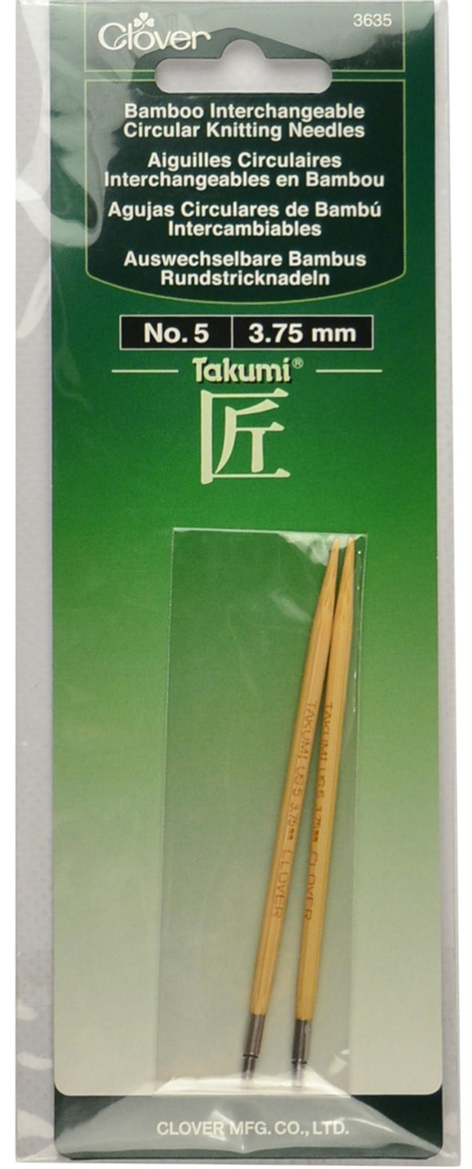 Clover Tools Takumi Bamboo Interchangeable Circular Knitting Needles (Size  US 3 - 3.25 mm), Free Shipping at Yarn Canada