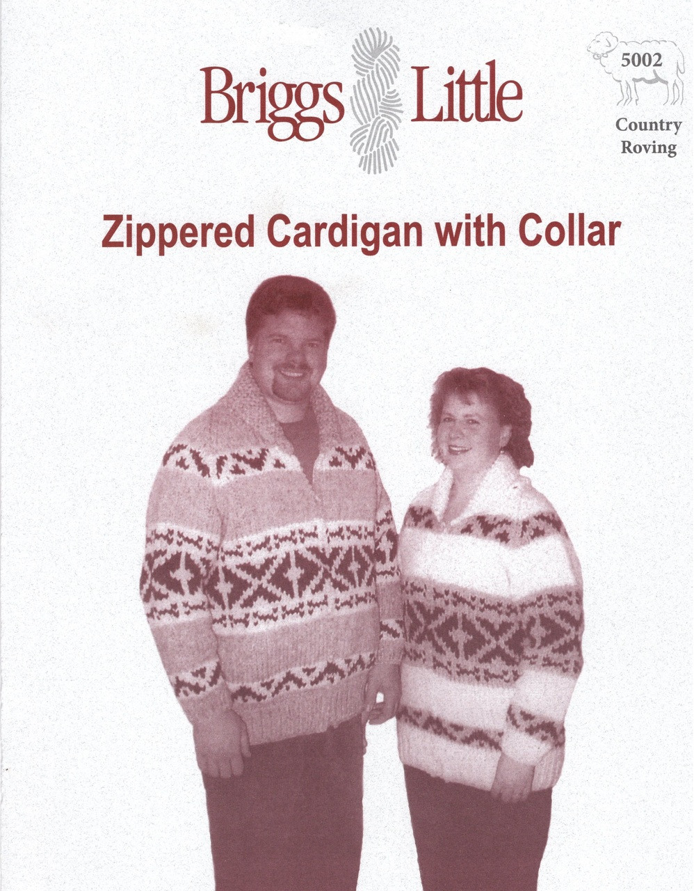Briggs & Little Zippered Cardigan With Collar Briggs & Little Pattern ...