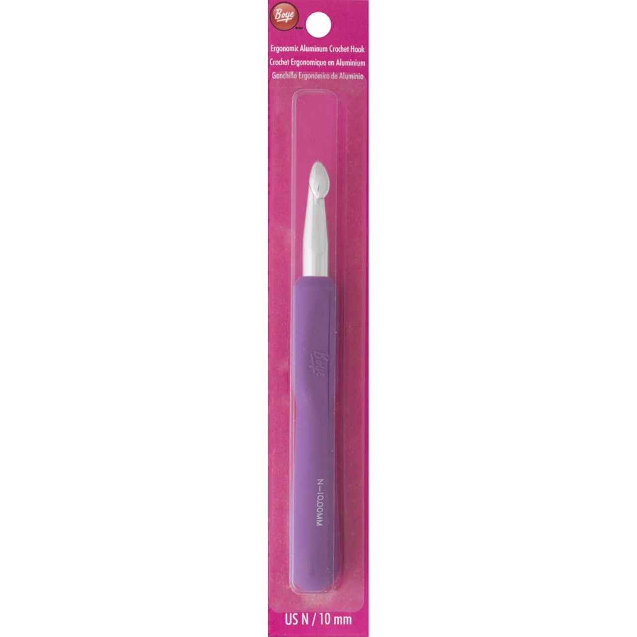 Boye Tools Ergonomic Aluminum Crochet Hook (Size US N - 10 mm), Free  Shipping at Yarn Canada