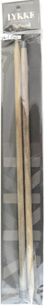 LYKKE Driftwood 2-Pack 14" Straight Single Pointed Knitting Needle (Size US 13 - 9 mm)