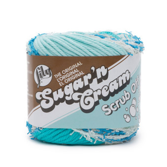 Lily Sugar 'n Cream Spring Blue Scrub Off Lily Sugar 'n Cream Yarn (4 - Medium)