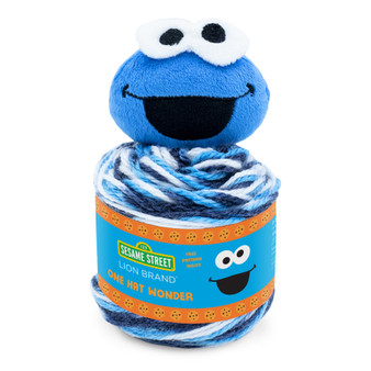 Lion Brand Cookie Monster Sesame Street One Hat Wonder Yarn (4 - Medium)