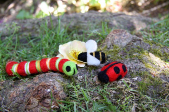 Felting Wool Bugs Needle Felting Kit (Incl. Instructions, Sliver And One Needle. Foam Block Sold Seperately)