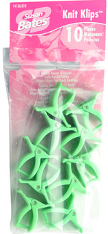 Susan Bates 10-Pack Knit Klips (Green)