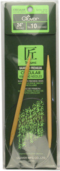 Clover Tools Takumi Bamboo 24" Circular Knitting Needle (Size US 10 - 6 mm)