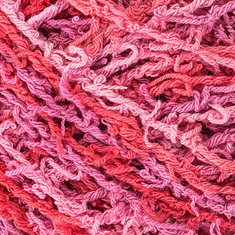Red Heart Blushing Print Scrubby Cotton Yarn (4 - Medium)