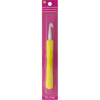 Boye Tools Ergonomic Aluminum Crochet Hook (Size US L - 8 mm)