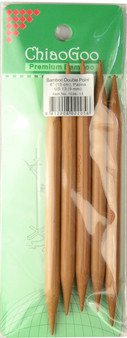 ChiaoGoo Tools 5-Pack 6" Bamboo Double Point Knitting Needles (Size US 13 - 9 mm)