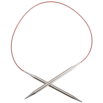 ChiaoGoo Tools Knit Red Lace 24" Stainless Steel Circular Knitting Needles (Size US 5 - 3.75 mm)