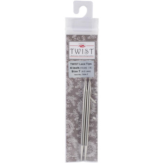 ChiaoGoo Tools 2-Pack Twist Red Lace 4" Interchangeable Tips (Size US 7 - 4.5 mm)