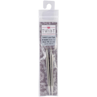 ChiaoGoo Tools 2-Pack Twist Red Lace 4" Interchangeable Tips (Size US 10 - 6 mm)