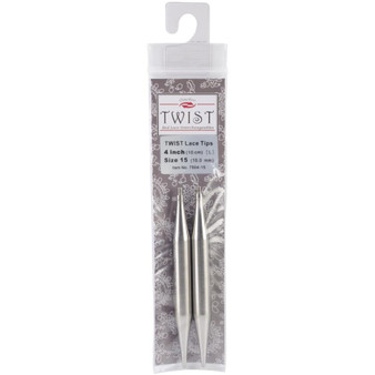 ChiaoGoo Tools 2-Pack Twist Red Lace 4" Interchangeable Tips (Size US 15 - 10 mm)