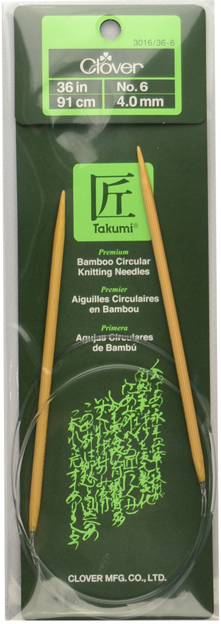 Clover Takumi Bamboo Premium Circular Knitting Needles
