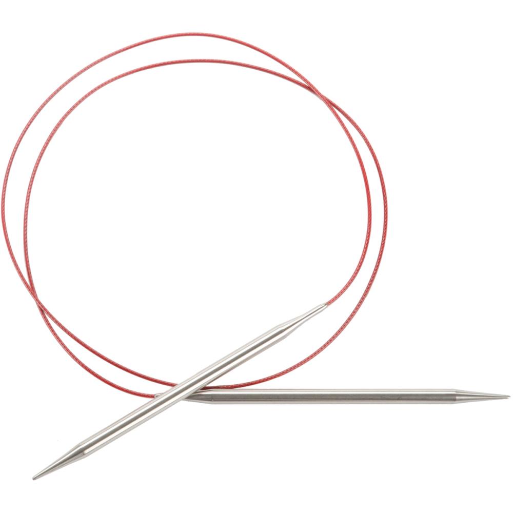 ChiaoGoo Tools Knit Red Lace 40 Stainless Steel Circular Knitting Needles  (Size US 8 - 5 mm), Free Shipping at Yarn Canada