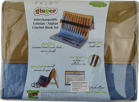 Knitter's Pride Ginger Tunisian Interchangeable Crochet Hook Set Needles at  Jimmy Beans Wool