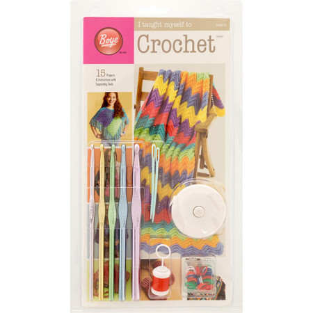 4-Pack Plastic Crochet Hook Set (Sizes US L-P) by Boye Tools