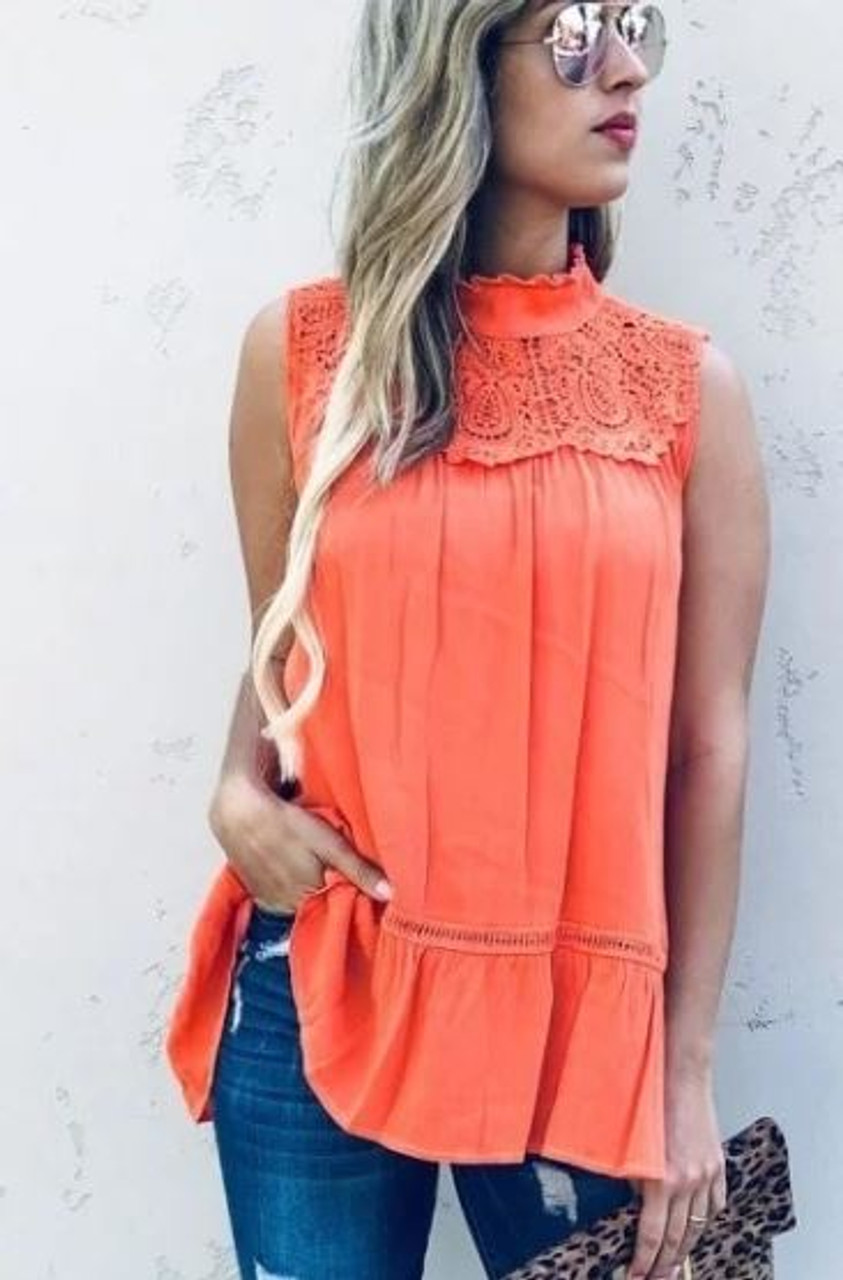 Lace - Coral