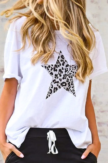 Leopard Star Tee