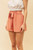 Coral Tie Waist Shorts