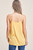 Yellow Cami With Crochet Lace Trim