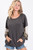 Charcoal Block Sleeve Top