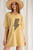 Distressed Lightining Bolt Tee - Honey