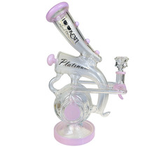 Lookah - 13" Color Trim Double Drum Multi Perc Water Pipe - with 14M Bowl (MSRP $200.00)
