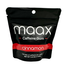 Maax Caffeine Gum 125mg 40ct (Pack of 5) *Drop Ship* (MSRP $10.99 Each)