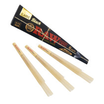 RAW® - Black 1 1/4 Cones Scoop Pack (6ct) - Display of 30 (MSRP $3.00ea)