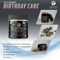 THCa+THCp+D9 Gummies 360mg 30ct (Pack of 6) by Creating Better Days *Drop Ship* (MSRP $35.00 Each)