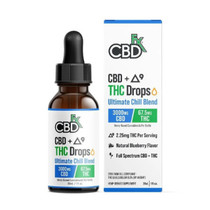 CBD + Delta 9 Ultimate Chill Blend Drops By CBDfx 3000MG 30ML *Drop Ship* (MSRP $119.99)