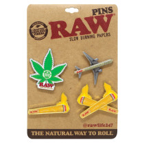 RAW® - Classic Badge Pin (4pc) (MSRP $3.00ea)