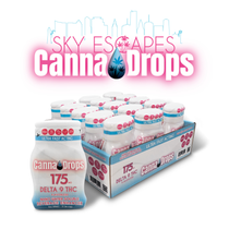 Canna Drops - D9 Nano Water Soluble Beverage Enhancer - 60ml 175mg - Display of 15 (MSRP $25.00 Each)