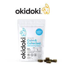 Okidoki - CBD Calm & Collected Soft Chews for Pets 300MG 30ct (Pack of 6) *Drop Ship* (MSRP $24.99 Each)