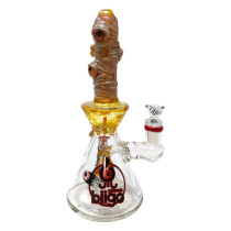BIIGO - 11" Multi Devil Eye Matrix Perc Water Pipe - with 14M Bowl (MSRP $140.00)