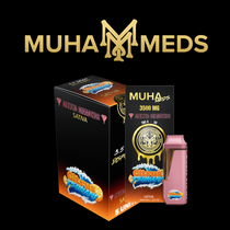 Muha Meds - THCa + D9 Melted Diamonds Disposable 3.5g - Display of 5 (MSRP $39.99ea)
