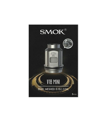 SMOK - TFV18 Mini Replacement Coils - 0.15ohm Dual Meshed Coils - Pack of 3 (MSRP $16.00)