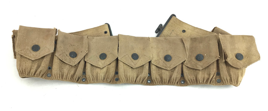 Pre WWI USGI M1903 9 Pocket Infantry Cartridge Belt Rimless Eagle Snaps