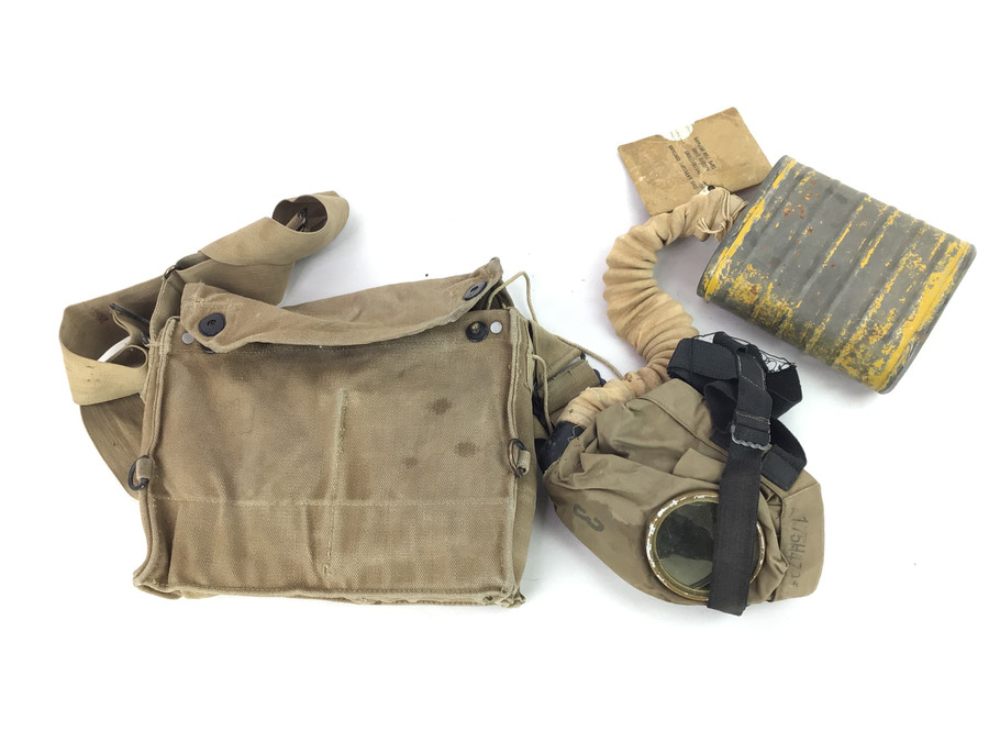 WWI USGI Gas Mask and Carry Bag