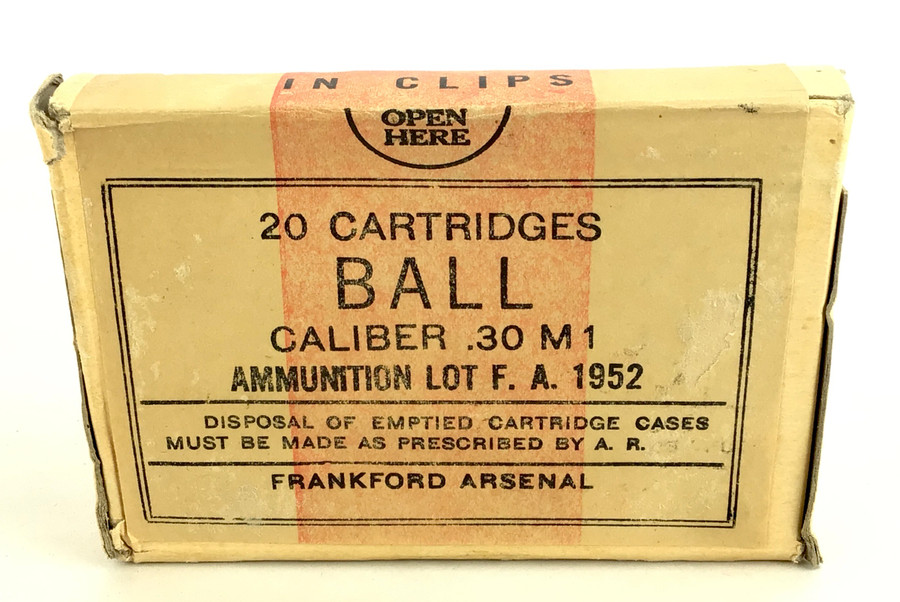 20 rounds - .30-06 Springfield M1 Ball Ammunition