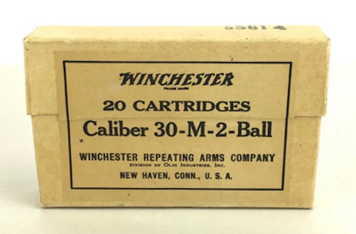 20-Round Box - .30-06 Winchester M2 Ball Ammunition