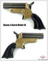 Rare Three-Digit Ser # - C. Sharps & Co. Model 1A  Four-Barrel Pepperbox Pistol